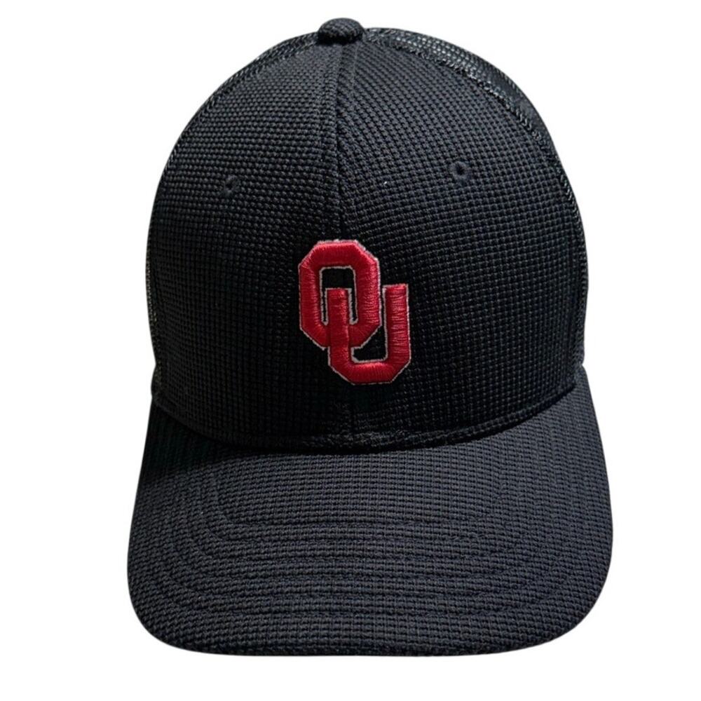 Spyder OU Sooners Trucker Hat One-Size Adjustable Snap Back Black Crimson NWOT